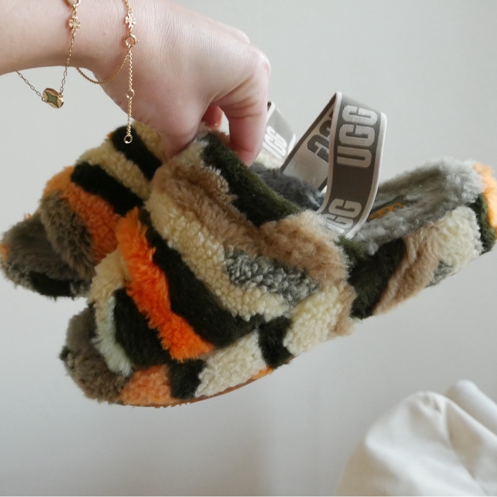 Ugg Fluff Yeah Slide Cali Collage shearling slipper 8